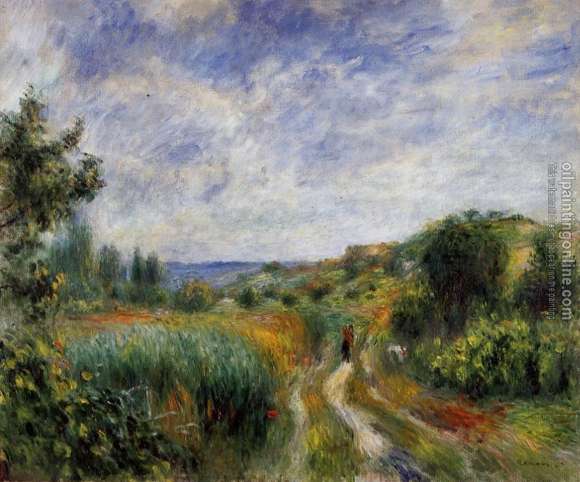 Renoir, Pierre Auguste - Landscape near Essoyes